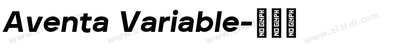 Aventa Variable字体转换